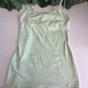 Express Light Green Sexy Basic Bra Cami S Cotton/Spandex Blend